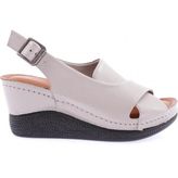 Dgn 6152 Kadin Çapraz Bantli Kalin Taban Sandalet - Taş