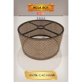 Die Grup Antik Çağ Hasır Lambader Başlığı 35 cm Mega Boy