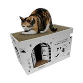 Die Grup Karton Kedi Tırmalama ve Dinlenme Evi