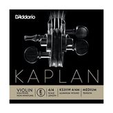 Die Grup KS311W-4/4M Kaplan Keman Tek Tel 'e' Alüminyum Çelik Üzerine 4/4 Medium - Ahşap - Ceviz
