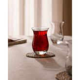 Die Grup Tr Clarette6-Lı Çay Bardağı Seti 168 ml - 0,21 lt - Afrika Cevizi Rengi