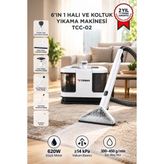 Die Grup Tr Halı ve Koltuk Yıkama Cam Temizleme 6ın1 Leke Çıkartma Makinesi TCC02 Beyaz