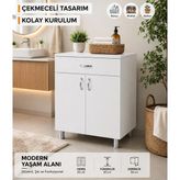 Die Grup Tr Mutfak Set Altı Ocak Dolabı (Beyaz)