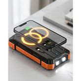 Die Grup Tr Solar Destekli Powerbank 20000 Mah Yüksek Kapasiteli Kablosuz Şarjlı Taşınabilir Batarya - 20W GaN White