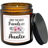 Die Grup Tr Teyze Kokulu Mum, Teyze Hediyeleri, Teyze ve Amca Bebek Duyurusu, Teyze Hamilelik Duyurusu Soya Hediyeleri Lavanta, Vetiver, Sandal Ağacı Kokulu 8 Oz Tutucular Mumlar Kavanoza Terfi - Çok Renkli - 1