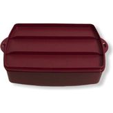 Die Grup Tupperware Kristalin Dikdörtgen Pasta Servisi Bordo - Abanoz