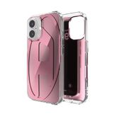 Diesel iPhone 16 Uyumlu Oval D Aynalı Telefon Kılıfı Pembe