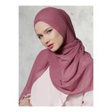 Differenza Krep Şifon Şal Koyu Gül Kurusu