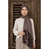 Differenza Twill Rose Fular Penye Şal - Koyu Vizon