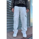 DİFRANSEL Double Cep Detaylı Erkek Kargo Baggy Pantolon