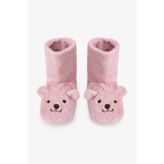 Diğer Lila Happy Bear Hayvan Nakışlı Ev Botu