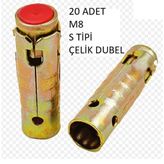 Diğerkam M8 S Tipi Çelik Dubel 20 Adet
