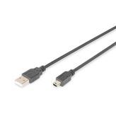 Digitus AK-300108-018-S 1,8M USB 2.0-Mini USB Kablo
