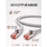 DIGITUS CAT 6 S/FTP RJ45 Ethernet Kablosu 10 Metre 250 MHz LSZH Gri – 10 METRE