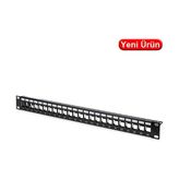 Digitus DN-91411 Cat6 24 Port Boş Patch Panel 19" 1u Beyaz