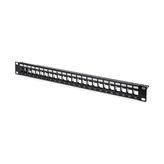 Digitus DN-91411 Cat6 24 Port Boş Patch Panel 19" 1u Siyah