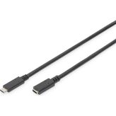 Digitus USB Type-C Uzatma Kablosu - Siyah