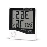 Dijital Lcd Sıcaklık Ve Nem Ölçer, Masa Alarmı İle Higrometre