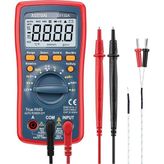 Dijital Multimetre 4000 Sayım, Otomatik Değişen Voltmetre - Gerilim, Akım, Direnç, Frekans, Sıcaklık ve Görev Döngüsünü Ölçer - Cat Iıı 600V, Arkadan - Çok Renkli - Standart