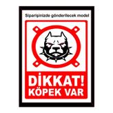Dikkat köpek var sticker 35*25 cm - kapı sticker