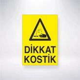 Dikkat Kostik Sticker 20X28 Cm