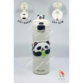 Diller 600 ml Sevimli Panda Çift Kapaklı Çelik Termos
