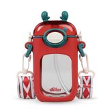 Diller Tritan Pipetli Matara 400 ml Kırmızı