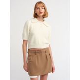 Dilvin 80809 Dilvin Mini Etek - Camel - 40