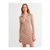 Dilvin 90307 Camel Mini Elbise