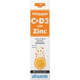 Dinamis Vitamin C D3 With Zinc 20 Efervesan Tablet