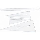 Dinç Kitchen Kruvasan Hamur Kesme Aparatı 4lü Set