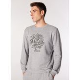 Discovery Expedition Antrasit Melanj Bisiklet Yaka Basic Fit Melanj Sweatshirt, M, 5003162396, Antrasit Melanj, erkek