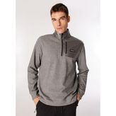 Discovery Expedition D4WM-SWT3285 Gri Melanj Dik Relaxed Düz Erkek Sweatshirt