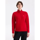 Discovery Expedition D5WL-SWT3302 Kırmızı Fermuarlı Basic Kadın Polar Sweatshırt
