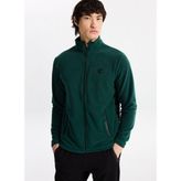 Discovery Expedition D5WM-SWT3301 Koyu Yeşil Dik Yaka Basic Düz Erkek Polar Sweatshırt