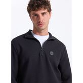 Discovery Expedition D5WM-SWT3986 Siyah Erkek Dik Relaxed Sweatshirt