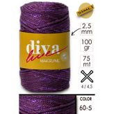 Diva İplik Diva Makrome Ipi Simli 160s Mürdüm