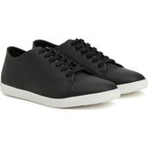 Divarese Dıvarese Men's Black Patterned Leather Sneakers - Siyah