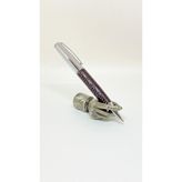Divitpen DD2078 Silver Brownleather Tükenmez Kalem