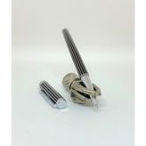 Divitpen Stripes Silver Black Roller Kalem
