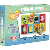 Diytoy 9131 Tak-Çıkar 8 Parça Evimizdeki Eşyalar