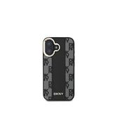 DKNY iPhone 16 Checkered Pattern Magsafe Uyumlu Siyah Telefon Kılıfı