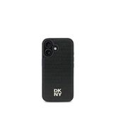 DKNY iPhone 16 Plus Repeat Pattern Magsafe Uyumlu Siyah Telefon Kılıfı