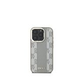 DKNY iPhone 16 Pro Checkered Pattern Magsafe Uyumlu Bej Telefon Kılıfı