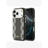 DKNY iPhone 17 Pro Checkered Pattern 3D MagSafe Uyumlu Kılıf