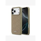 DKNY iPhone 17 Pro Max Grid Pattern 3D MagSafe Uyumlu Kılıf