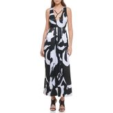 DKNY Kolsuz Baskılı Maxi Elbise