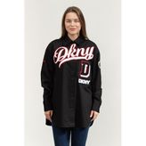 Dkny Siyah Gömlek, L, D2B4A106, BLACK, Kadın