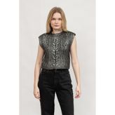 Dkny Triko Kazak, M, DJ4R0359, BLACK/SILVER, Kadın