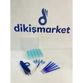 dm dikişmarket Ev Tipi Dikiş Makina Setleri - mavi